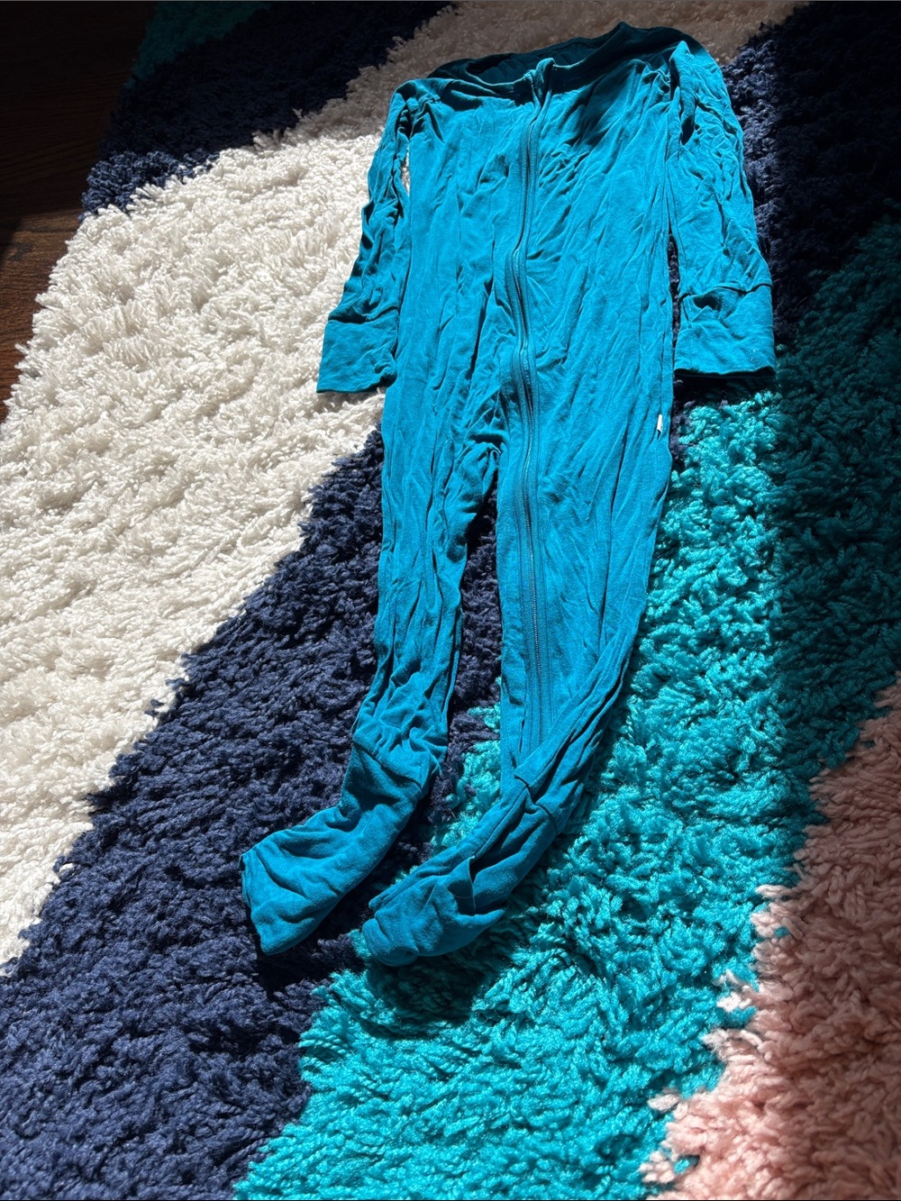Little Sleepies Teal Footed One-Piece Sleep Sack